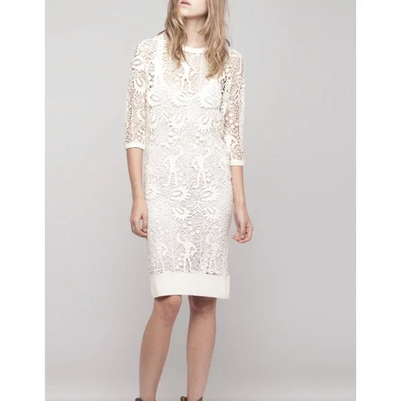 Isabel Marant | Dresses | Isabel Marant Caira Half Sleeve Minidress Size 34  Ecru | Poshmark